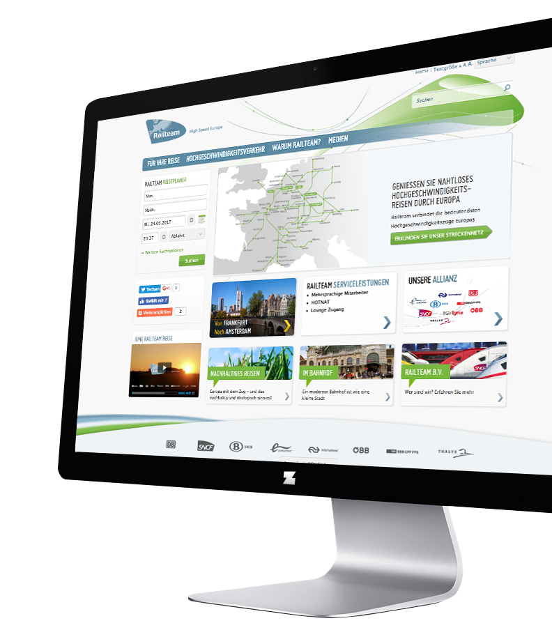Railteam website